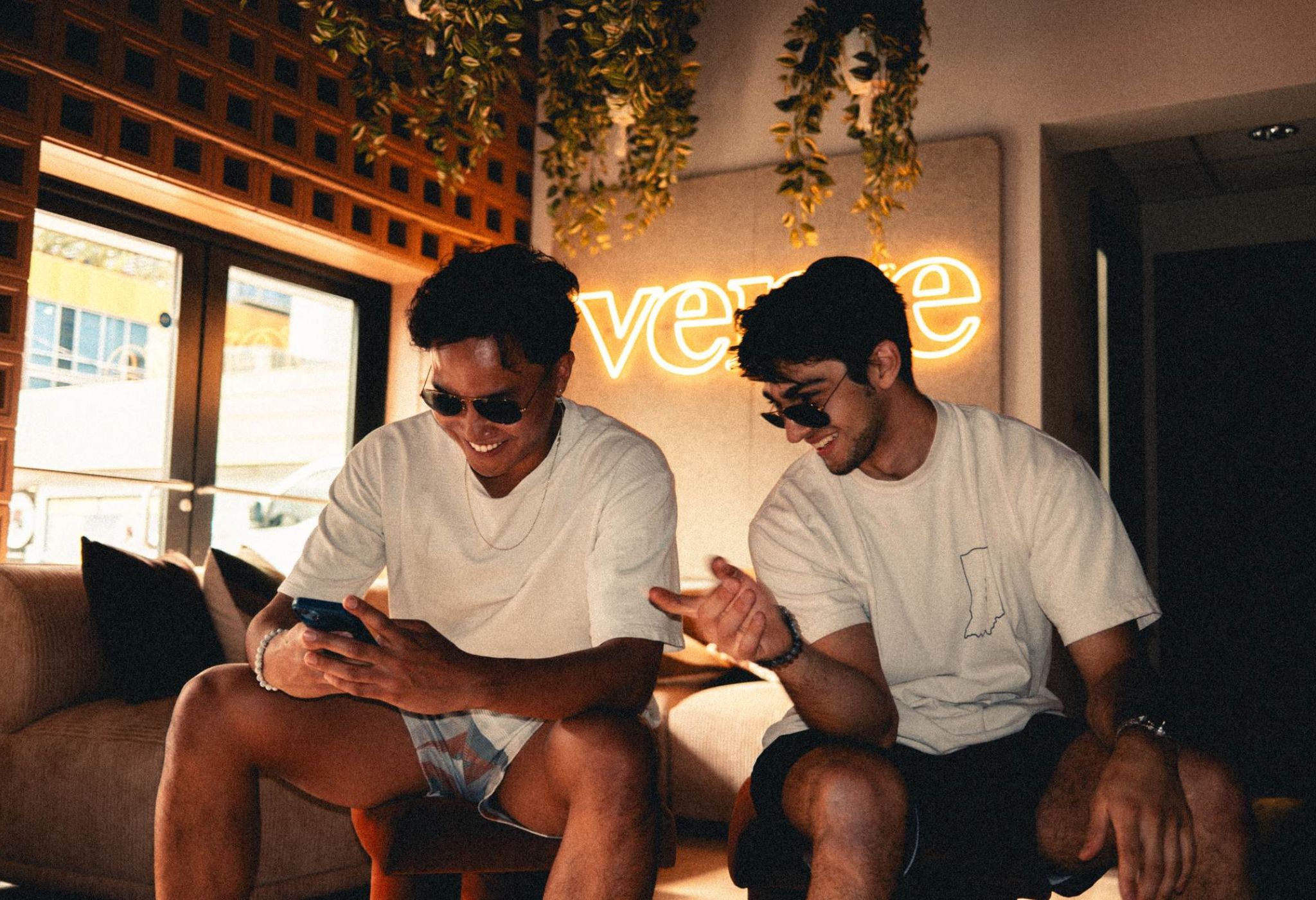 students laughing together at VERVE Tempe