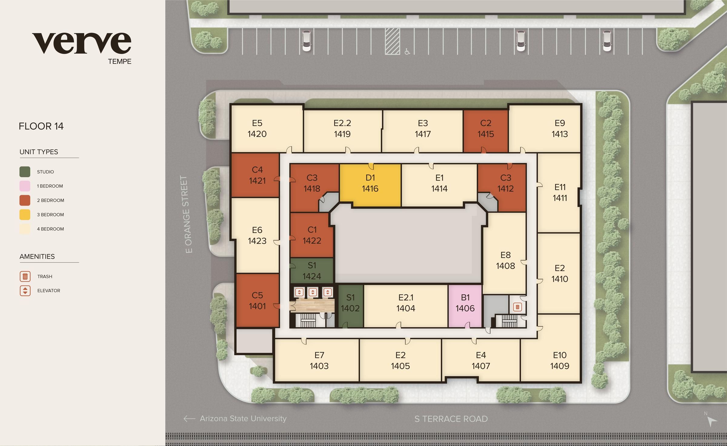 Verve Tempe sitemap level 14