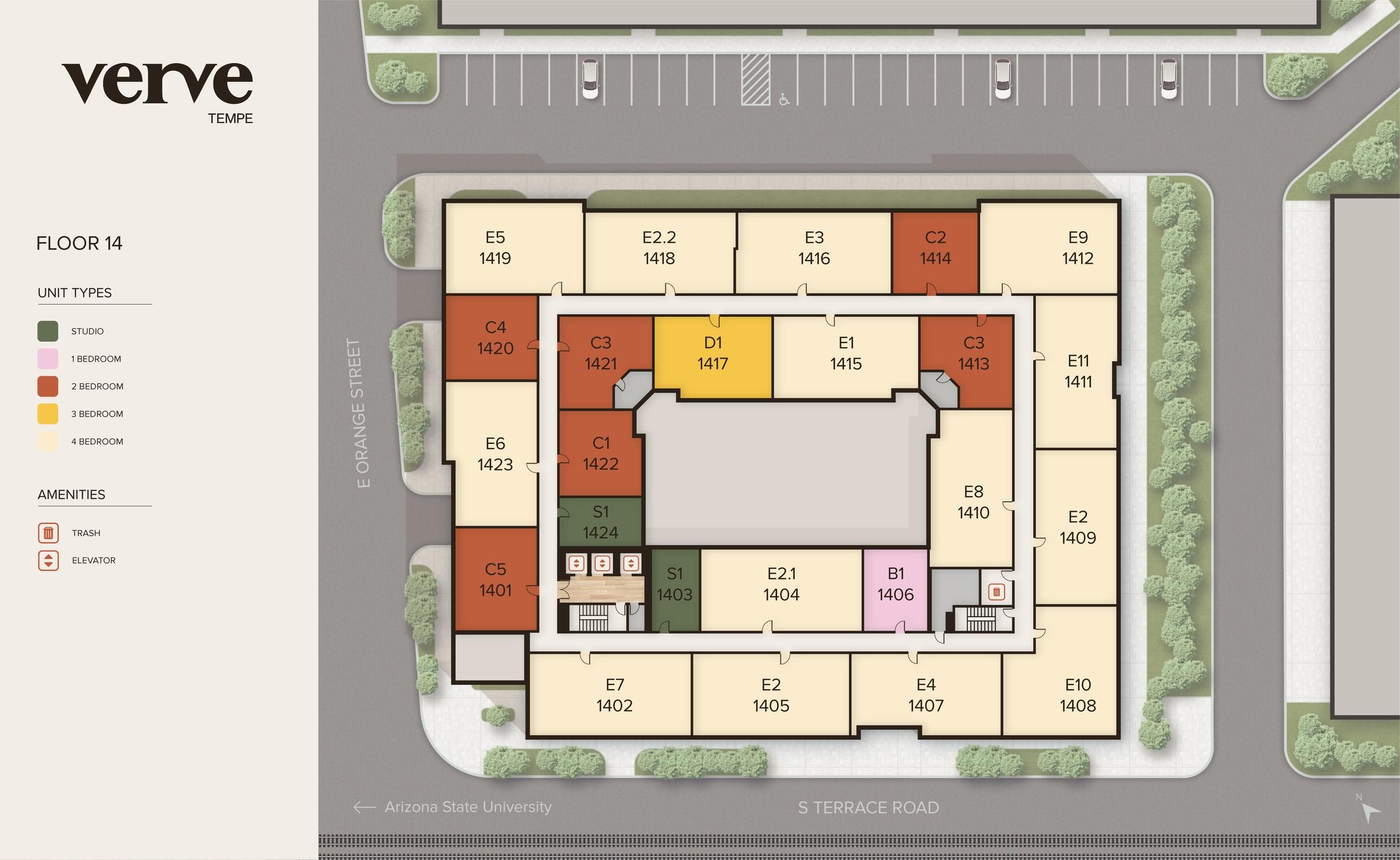 Verve Tempe sitemap level 14