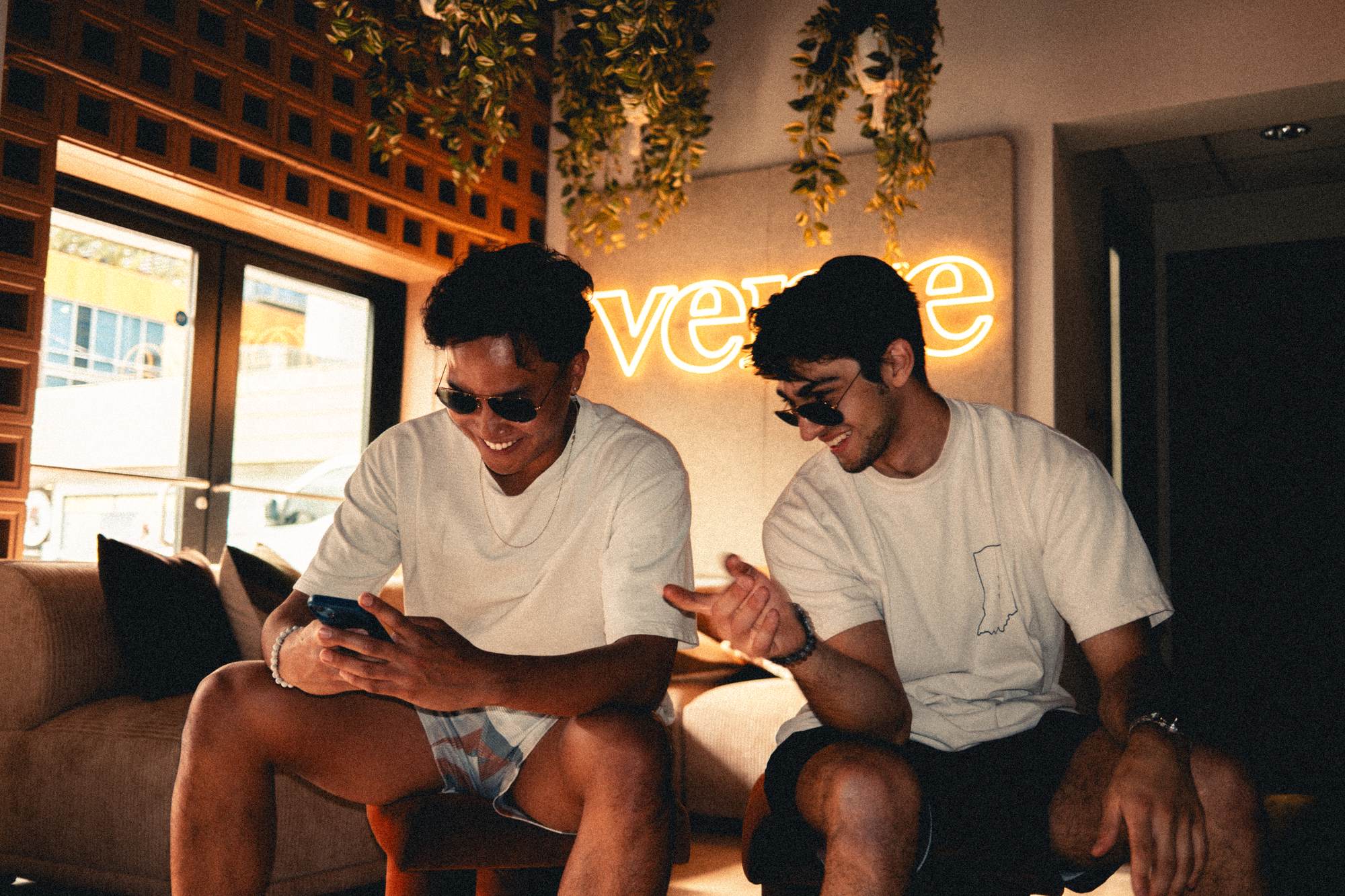 students laughing together at VERVE Tempe